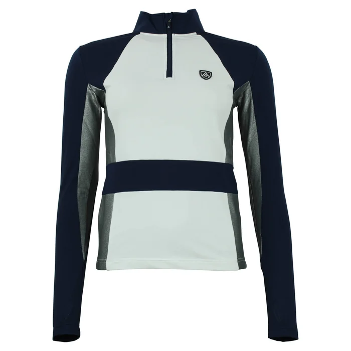 T-shirt 1ere peau avec zip femme Peak Mountain [Taille S]