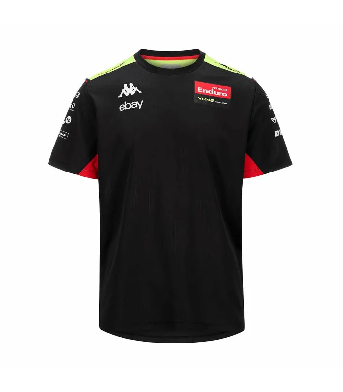 T-shirt Amirymone Adulte VR46 Pertamina Enduro Moto GP Officiel Homme Noir