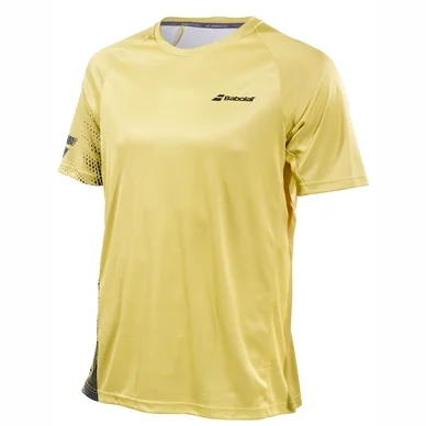 T-shirt Babolat Men Performance Crew Neck Tee Dark Yellow Black
