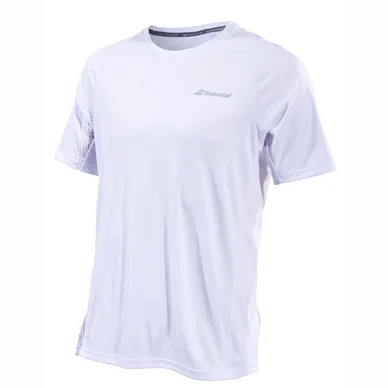 T-shirt Babolat Men Performance Crew Neck Tee White Silver