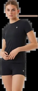 T-Shirt Björn Borg Femme Ace Slim T-shirt Black Beauty