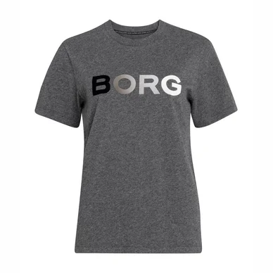 T-Shirt Björn Borg Femme Sportswear Tee B Sport Anthracite Grey Melange