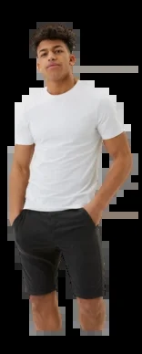 T-Shirt Björn Borg Homme Core Slim T-Shirt Brillant White (Lot de 2)