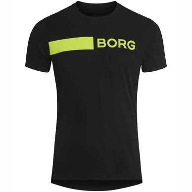 T-shirt Björn Borg Homme Performance Astor Black Yellow