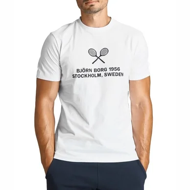 T-Shirt Björn Borg Homme Tee Borg Sport Brilliant White