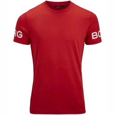T Shirt Björn Borg Men Performance Tee Chinese Rouge