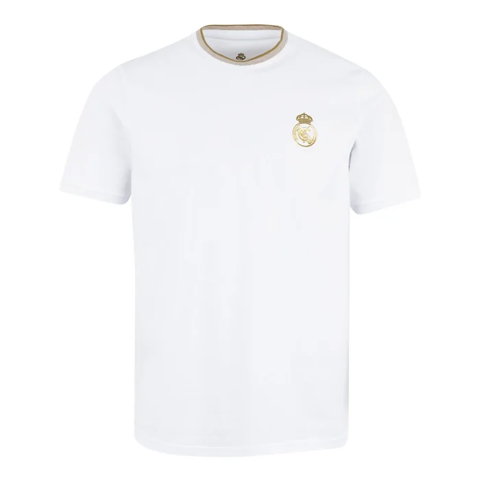 T-shirt Blanc & Or hommes – Boutique Officiel Real Madrid CF