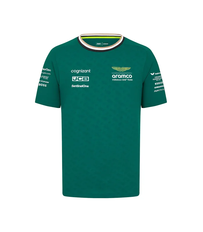 T-shirt de l’équipe Aston Martin Officiel Formule 1 Enfant Vert