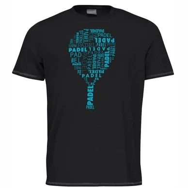 T-Shirt de Padel HEAD Men Typo Black