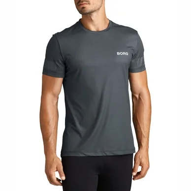 T-Shirt de Sport Björn Borg Men Training Tee Borg Grey Shade