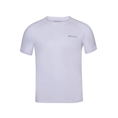 T-shirt de Tennis Babolat Boys Play Crew Neck Tee White White
