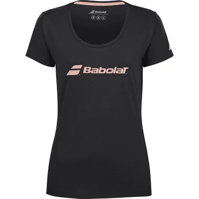 T-Shirt de Tennis Babolat Femme Exercice Babolat Tee W Black Black