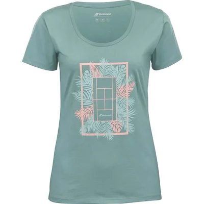 T-Shirt de Tennis Babolat Femme Exercice Message Tee W Trellis
