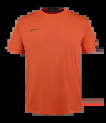 T-Shirt de Tennis Babolat Homme Play Crew Neck Tee Fiesta Red