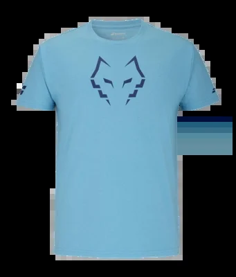 T-shirt de Tennis Babolat Men Coton Tee Juan Lebron Cyan Blue
