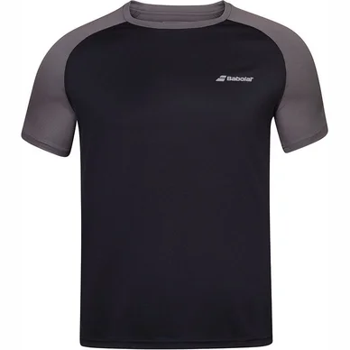 T-shirt de Tennis Babolat Men Play Crew Neck Tee Black Black