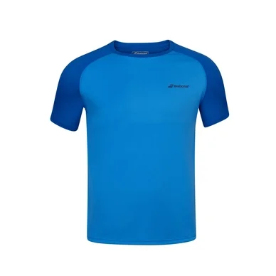 T-shirt de Tennis Babolat Men Play Crew Neck Tee Blue Aster
