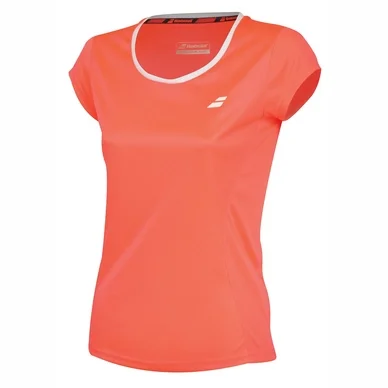 T-shirt de Tennis Babolat Women Core Flag Club Tee Fluo Strike