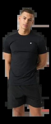 T-shirt de Tennis Björn Borg Men Ace Mesh Panel T-Shirt Black Beauty