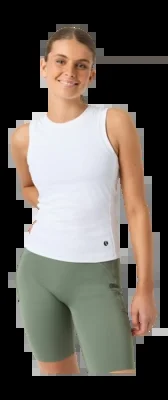 T-shirt de Tennis Björn Borg Women Ace Pocket Ribbed Tank Top Brilliant White