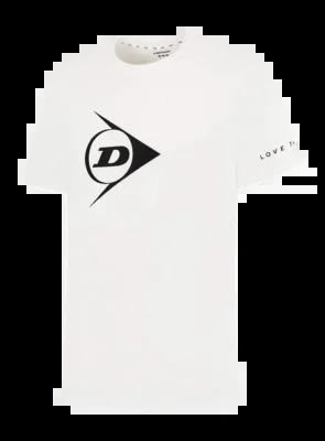 T-shirt de Tennis Dunlop Unisexe Ap Essentials Promo Tee White