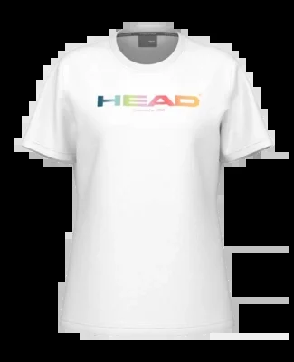 T-Shirt de Tennis Head Femme Rainbow Tee White