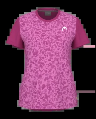 T-Shirt de Tennis HEAD Femme Tie Break II Print Vision Vivid