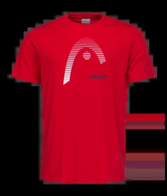 T-Shirt de Tennis HEAD Homme CLUB CARL Red 2024
