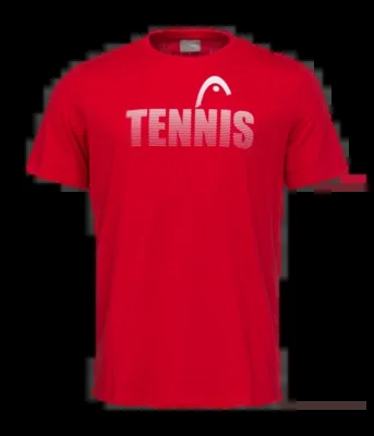 T-Shirt de Tennis HEAD Homme CLUB COLIN Red 2024