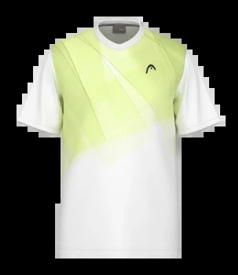 T-shirt de Tennis Head Homme Topspin Print Lightlime