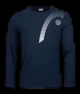 T-shirt de Tennis HEAD Men Club 21 Cliff L/S Dark Blue