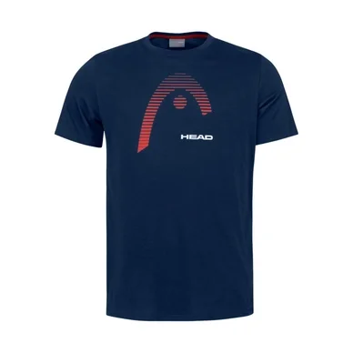 T-shirt de Tennis HEAD Men Club Carl Dark Blue