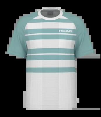 T-shirt de Tennis Head Men Performance Tee 25 Print Aqua
