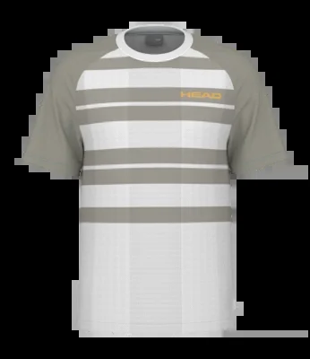 T-shirt de Tennis HEAD Men Performance Tee 25 Print Willow Grey