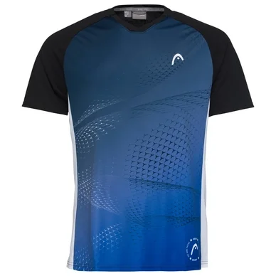 T-shirt de Tennis HEAD Men Play Tech Black Print