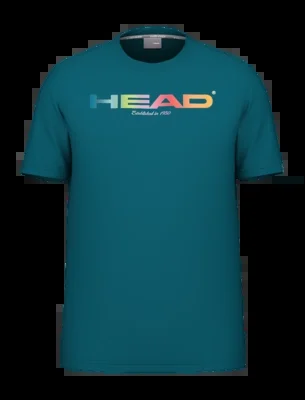 T-shirt de Tennis Head Men Rainbow Tee Teal