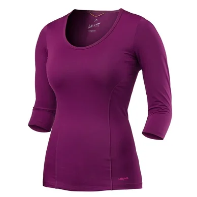 T-Shirt de Tennis HEAD Vision 3/4 Shirt Women Purple