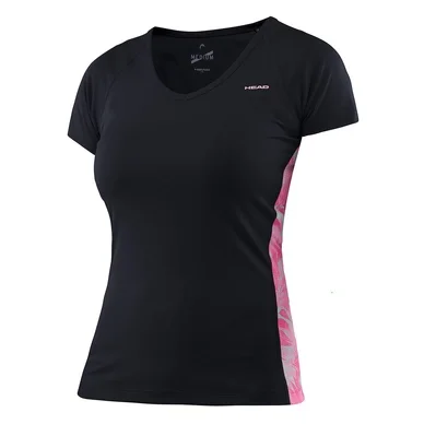 T-Shirt de tennis HEAD Vision W Bee Basic Black