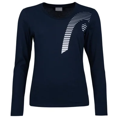 T-shirt de Tennis HEAD Women Club 21 Linda L/S Dark Blue