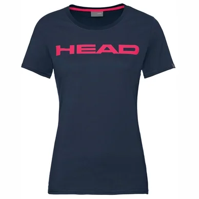 T-shirt de Tennis HEAD Women Club Lucy Dark Blue Magenta