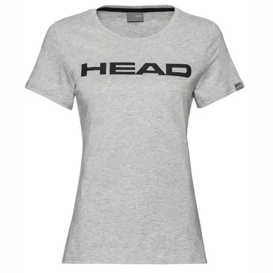 T-shirt de Tennis HEAD Women Club Lucy Grey Melange Black