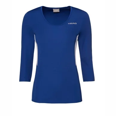 T-shirt de Tennis HEAD Women Club Tech 3/4 Royal