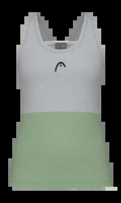 T-shirt de Tennis HEAD Women Play Tech Tanktop Celery Green White