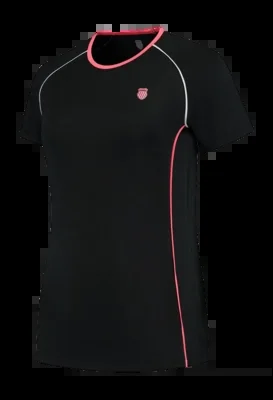 T-Shirt de Tennis K-Swiss Femme Hypercourt Crew Tee 4 Black