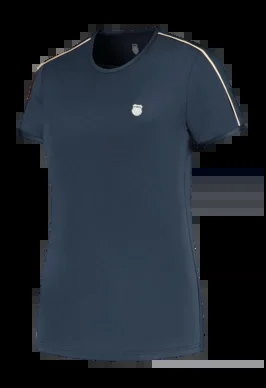 T-shirt de Tennis K-Swiss Women Hypercourt Crew 3 Peacoat