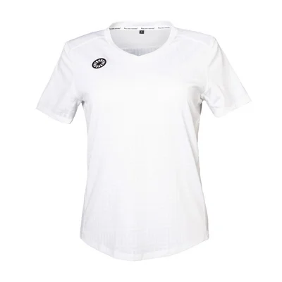 T-Shirt de Tennis The Indian Maharadja Femme Kadiri Jacquard Mono Tee White