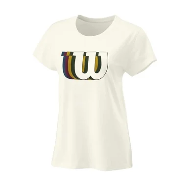 T-shirt de Tennis Wilson Femme Blur W Tech Tee Ivoire