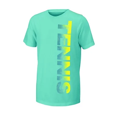 T-shirt de Tennis Wilson Girls Tennis Tech Tee Aqua