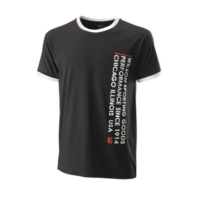 T-shirt de Tennis Wilson Homme Since 1914 Tee Noir