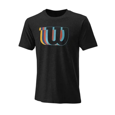 T-Shirt de Tennis Wilson Men Blur W Tech Tee Black